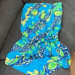 EUC Lilly Pulitzer strapless romper